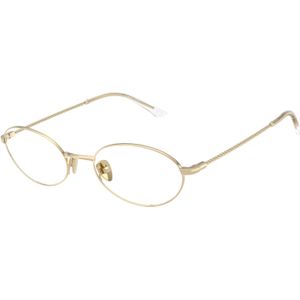 Giorgio Armani Vrouw AR5165  3013 Optische monturen Staal Goud Transparant Rotonde Normaal