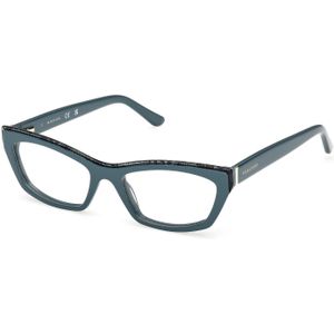 Guess by Marciano Vrouw GM50043 089 Optische monturen Acetaat Turkoois  Kwadraat Normaal