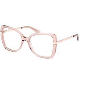 Guess Vrouw GU50245 057 Optische monturen Acetaat Beige  Vlinder Normaal