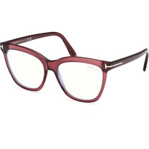 TOM FORD Vrouw FT6042-B 69 Optische monturen Acetaat Bordeaux  Vlinder Normaal
