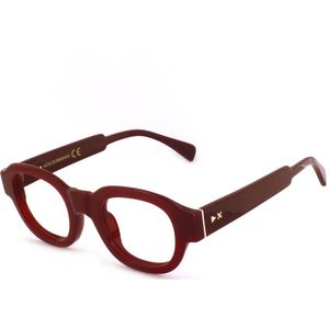 XLAB Unisex SUMBAWA Optische monturen Acetaat Bordeaux  Hurken Blauw anti-licht