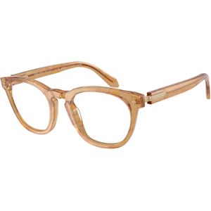 Giorgio Armani Man AR7284  6300 Optische monturen Acetaat Schildpad Transparant Rotonde Normaal
