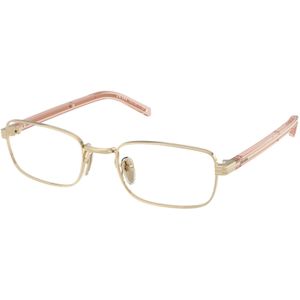Prada Vrouw PR B54V ACX1O1 Optische monturen Metaal Goud Transparant Hurken Normaal