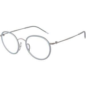 Giorgio Armani Man AR5155 3003 Optische monturen Metaal Grijs Transparant Rotonde Normaal