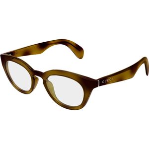 Gucci Man Gucci GG1934O 003 Optische monturen Geïnjecteerd Havana Transparant Kwadraat