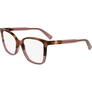 LONGCHAMP Vrouw LO2753 219 Optische monturen Acetaat Havana  Vlinder Normaal