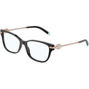 Tiffany Vrouw TF2207 8339 Optische monturen Acetaat Zwart Transparant Hurken Normaal