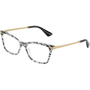 Dolce & Gabbana Vrouw DG3393 3287 Optische monturen Acetaat Zwart Transparant Hurken Normaal