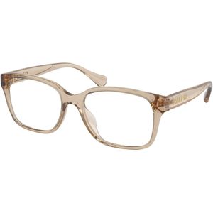 Ralph Lauren Vrouw RA7155U 5802 Optische monturen Geïnjecteerd Beige Transparant Hurken Normaal