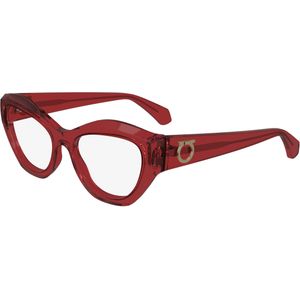 Ferragamo Vrouw SF2982 616 Optische monturen Acetaat Rood  Kattenoog Normaal Normaal