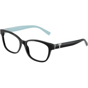 Tiffany Vrouw TF2270B 8001 Optische monturen Acetaat Zwart Transparant Kussen Normaal