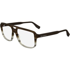 Karl Lagerfeld Man KL6156 246 Optische monturen Acetaat Bruin  Piloot Normaal Normaal
