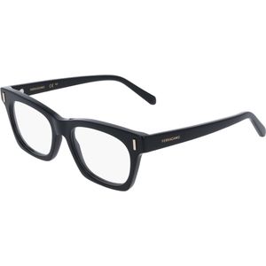 Ferragamo Donna SF3025 001 Optische monturen Acetato Nero  Squadrata Normale