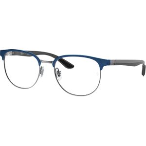 Ray - Ban Man RX8422 3124 Optische monturen Metaal Blauw Transparant Geometrisch Normaal