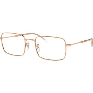 Ray - Ban Unisex RX6520 3094 Optische monturen Metaal Goud Transparant Hurken Normaal
