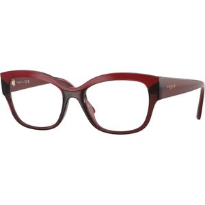 VOGUE EYEWEAR Donna VO5635U 3225 Optische monturen Nylon Rosso Trasparente Pillow Normale