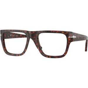 Persol Unisex PO3348V 24 Optische monturen Acetaat Schildpad Transparant Hurken Normaal
