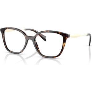 Prada PR 02ZV - Bril - Rood - Acetaat - Vrouwelijk Ontwerp