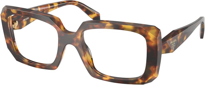 Prada Vrouw Prada PR C09V 14L1O1 Optische monturen Acetaat Schildpad Transparant Kussen Normaal