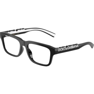 Dolce & Gabbana Kind DX5008  501 Optische monturen Geïnjecteerd Zwart Transparant Kwadraat Normaal