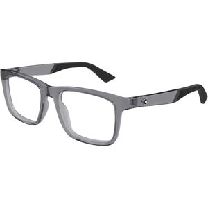 Montblanc Man Montblanc MB0434O 003 Optische monturen Geïnjecteerd Grijs Transparant Kwadraat