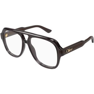 Chloé - CH0339O - Optische Monturen - Grijs Transparant - Acetaat - Piloot