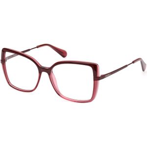 MAX&Co Vrouw MO5078 069 Optische monturen Geïnjecteerd Bordeaux  Vlinder Normaal