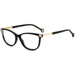 Carolina Herrera Vrouw Haar 0163 kdx Optische monturen Acetaat Zwart  Kattenoog
