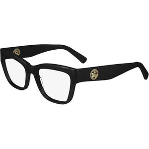 LONGCHAMP Vrouw LO2743 001 Optische monturen Acetaat Zwart  Kattenoog Normaal Normaal