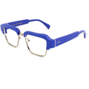 XLAB Unisex FRASER Optische monturen Acetaat Blauw  Hurken Blauw anti-licht