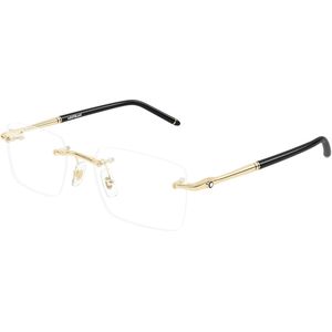 Montblanc - Mb 0444O - Optisch Montuur - Geel - Metaal - 54 mm