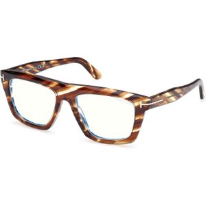 TOM FORD Uniseks FT6059-B 055 Optische monturen Acetaat Havana  Kwadraat Normaal