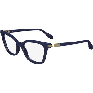 Ferragamo Vrouw SF2991 414 Optische monturen Acetaat Blauw  Kattenoog Normaal Normaal