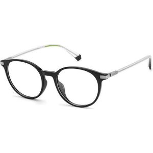 Polaroid Unisex PLD D461/G 807 Optische monturen Acetaat Zwart  Rotonde