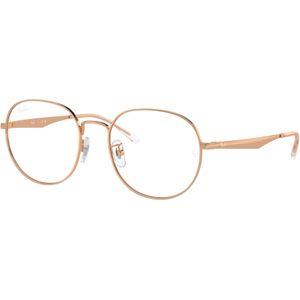 Ray - Ban Unisex RX6517D 3094 Optische monturen Metaal Goud Transparant Pantos Normaal