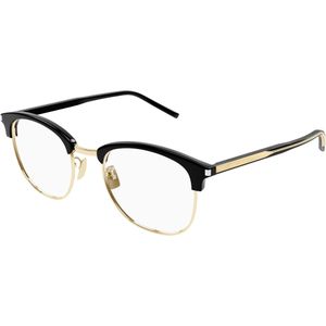 SAINT LAURENT Uniseks SAINT LAURENT SL 779 001 Optische monturen Acetaat Zwart Transparant Rotonde