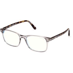 TOM FORD Man FT5831-B 20 Blauwlicht brillen Acetaat Grijs  Hurken Blauw anti-licht