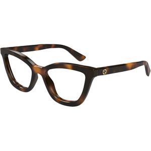 Gucci Vrouw GG1686O 006 Optische monturen Acetaat Havana Transparant Rotonde