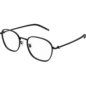 Montblanc Man Montblanc MB0368OA 001 Optische monturen Metaal Zwart Transparant Kwadraat