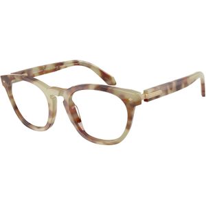 Giorgio Armani Man AR7284  6299 Optische monturen Acetaat Schildpad Transparant Rotonde Normaal