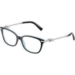 Tiffany Vrouw TF2281  8055 Optische monturen Acetaat Zwart Transparant Kussen Normaal