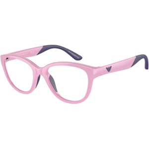 Emporio Armani Kind EK3002 6016 Optische monturen Geïnjecteerd Altviool Transparant Kattenoog Normaal