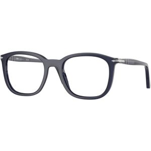 Persol Unisex PO3355V 1217 Optische monturen Acetaat Blauw Transparant Kussen Normaal