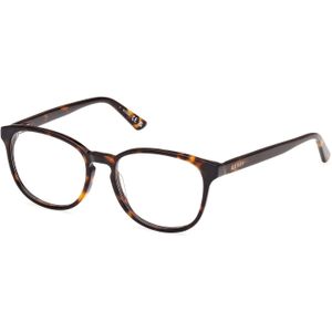 Guess Unisex GU8289 052 Optische monturen Acetaat Havana  Rotonde Normaal