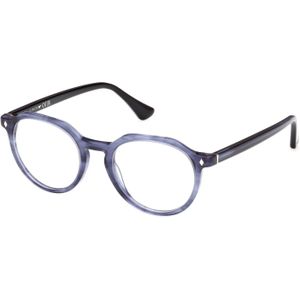 Web Man WE5427 92 Optische monturen Acetaat Blauw  Rotonde Normaal