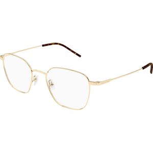 SAINT LAURENT Uniseks SL 852 003 Optische monturen Metaal Goud Transparant Rotonde