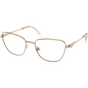 Swarovski Vrouw SK1018 4014 Optische monturen Metaal Goud Transparant Kattenoog Normaal