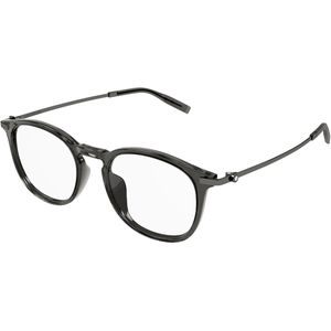 Montblanc Man Montblanc MB0375OA 003 Optische monturen Acetaat Grijs Transparant Rotonde