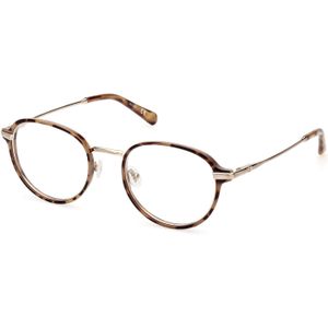 Guess Man GU50079 053 Optische monturen Geïnjecteerd Havana  Rotonde Normaal