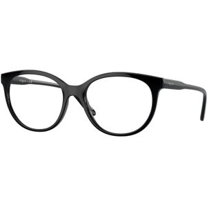 VOGUE EYEWEAR Vrouw VO5552 W44 Optische monturen Nylon Zwart Transparant Pantos Normaal